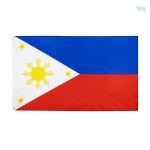 Grand drapeau Philippines en tissu résistant