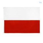 Grand drapeau Pologne en tissu résistant