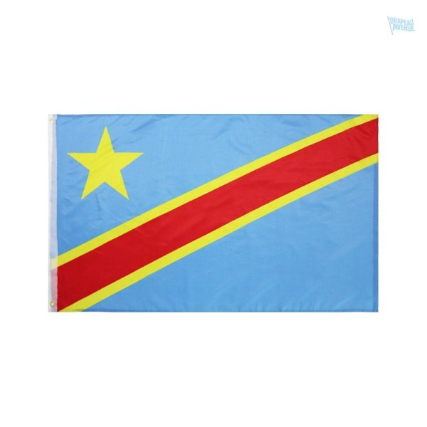 Grand drapeau de la République démocratique du Congo