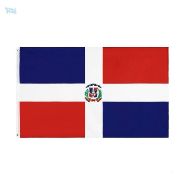 Grand drapeau de la République Dominicaine