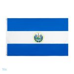 Grand drapeau du Salvador en tissu résistant