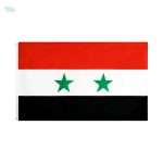 Grand drapeau de la Syrie en tissu résistant