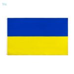 Grand drapeau Ukraine en tissu résistant