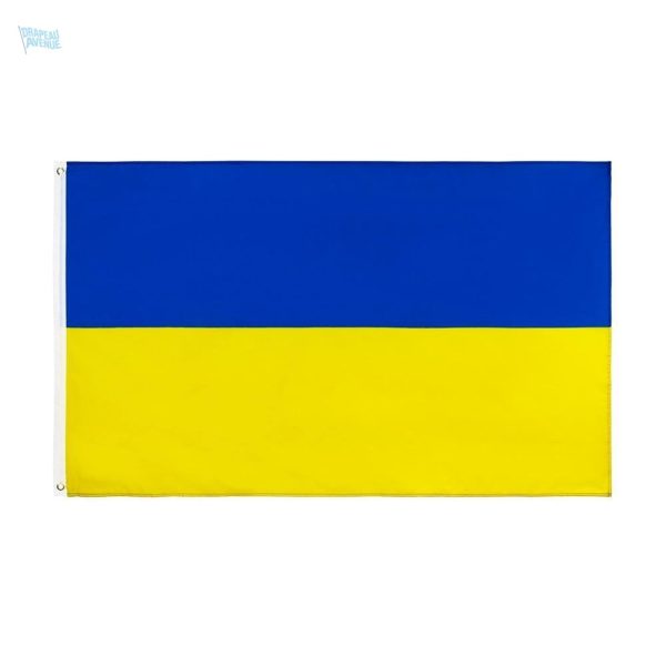 Grand drapeau Ukraine en tissu résistant