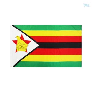 Grand drapeau du Zimbabwe en tissu résistant