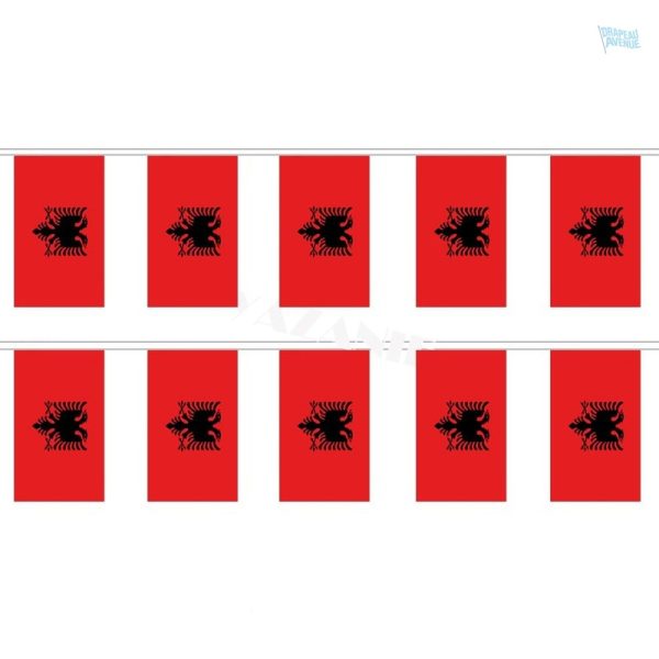 Guirlande drapeau Albanie