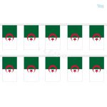 Guirlande drapeau Algérie en couleurs vives pour décoration festive