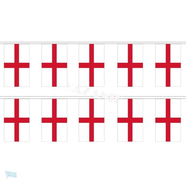 Guirlande drapeau Angleterre décorative pour événements festifs