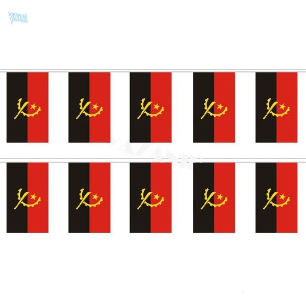 Guirlande drapeau Angola décorative pour événements festifs