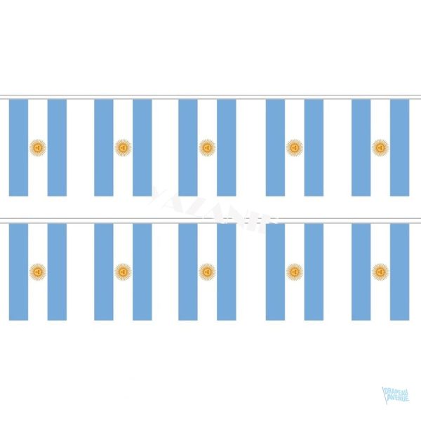Guirlande drapeau Argentine décorative pour événements festifs