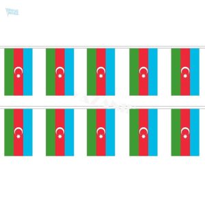 Guirlande drapeau Azerbaïdjan pour décoration festive