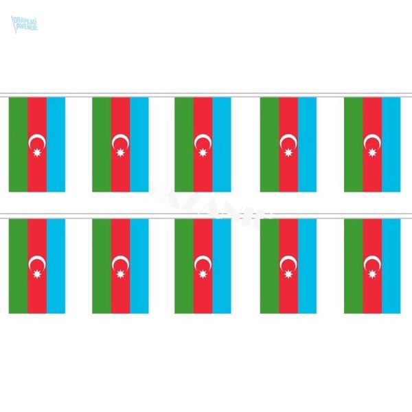 Guirlande drapeau Azerbaïdjan pour décoration festive