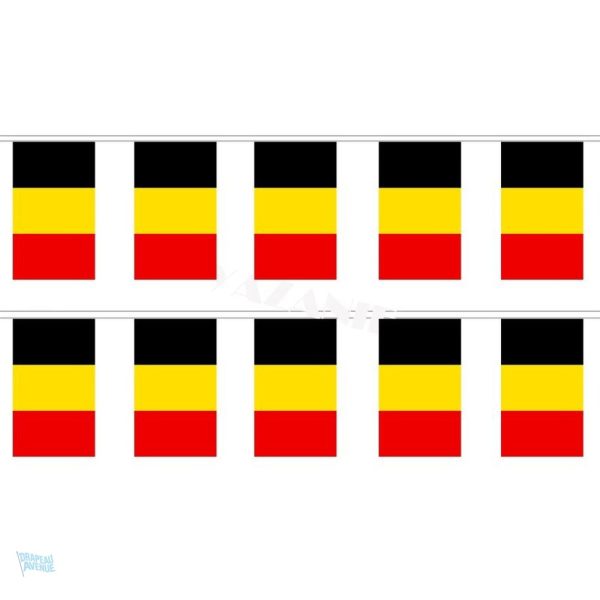 Guirlande drapeau Belgique décorative pour événements festifs