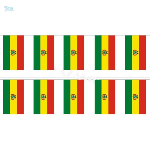 Guirlande drapeau Bolivie pour décoration festive