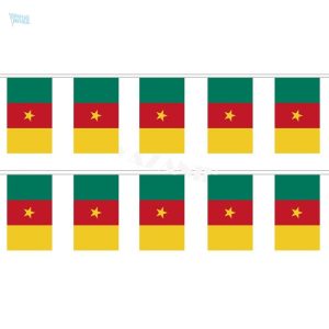 Guirlande drapeau du Cameroun pour célébrations festives
