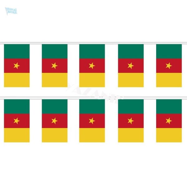 Guirlande drapeau du Cameroun pour célébrations festives