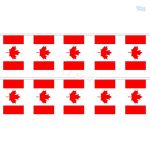 Guirlande drapeau Canada colorée pour décoration festive