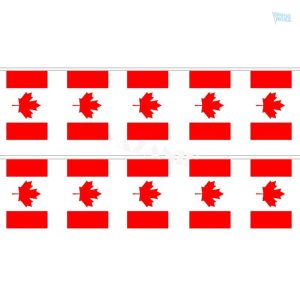 Guirlande drapeau Canada colorée pour décoration festive