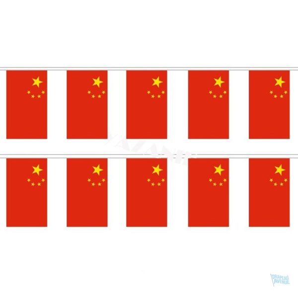 Guirlande drapeau aux couleurs de la Chine