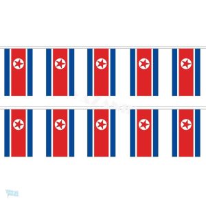 Guirlande drapeau de la Corée du Nord