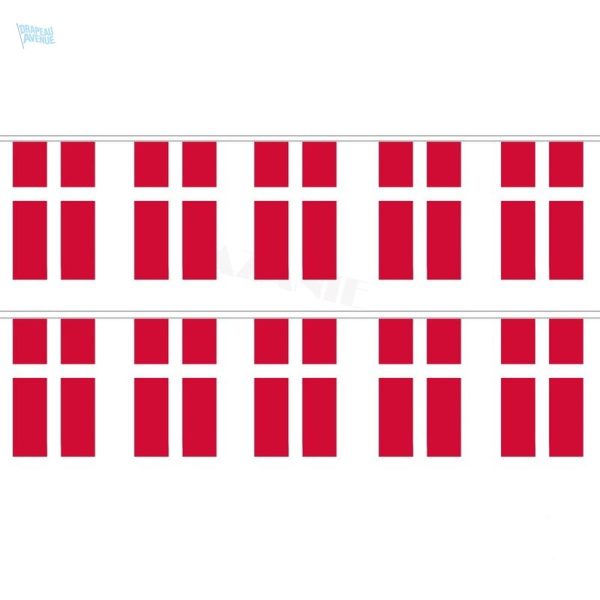 Guirlande drapeau du Danemark