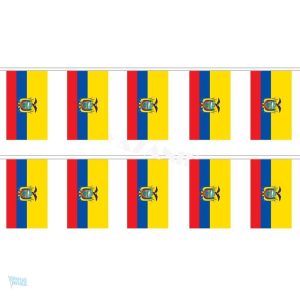 Guirlande drapeau aux couleurs de l'Équateur