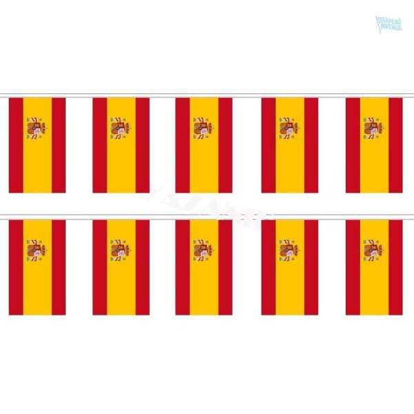 Guirlande drapeau Espagne pour décoration festive