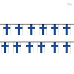 Guirlande drapeau Finlande en tissu décoratif