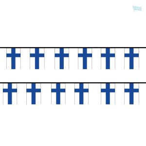 Guirlande drapeau Finlande en tissu décoratif