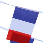Accessoire festif : guirlande drapeau bleu, blanc, rouge