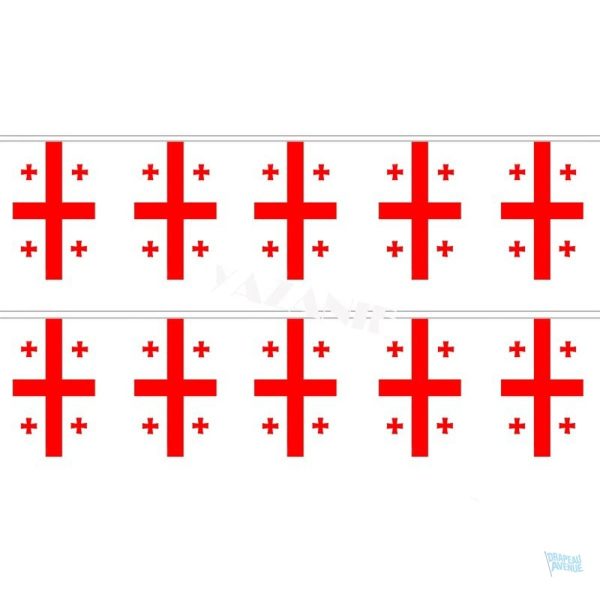 Guirlande drapeau Géorgie décorative pour événements festifs