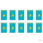 Guirlande drapeau Kazakhstan en tissu coloré