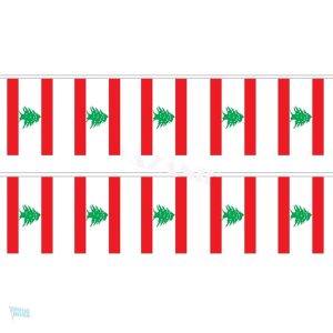 Guirlande drapeau du Liban décorative