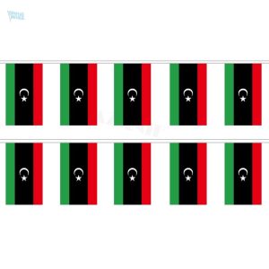 Guirlande drapeau aux couleurs de la Libye