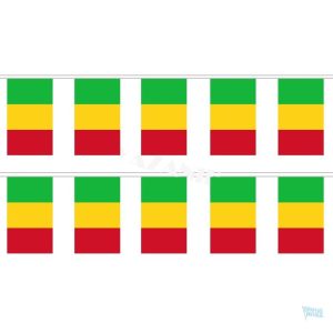 Guirlande drapeau Mali colorée pour décoration festive
