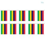 Guirlande drapeau colorée de Maurice pour décoration festive