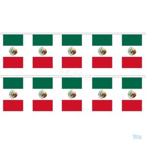 Guirlande drapeau Mexique décorative pour événements festifs