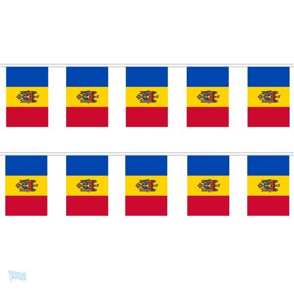 Guirlande drapeau Moldavie décorative pour événements festifs