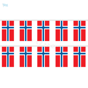 Guirlande drapeau Norvège colorée et festive