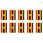 Guirlande drapeau Ouganda festive et colorée