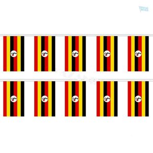 Guirlande drapeau Ouganda festive et colorée