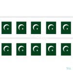 Guirlande drapeau Pakistan pour décoration festive