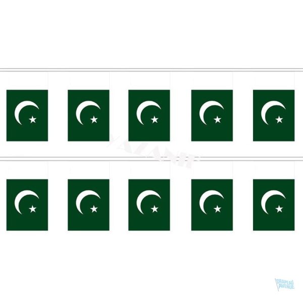 Guirlande drapeau Pakistan pour décoration festive