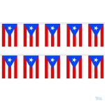 Guirlande drapeau Porto Rico colorée pour décoration festive