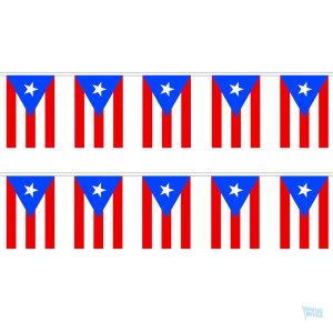 Guirlande drapeau Porto Rico colorée pour décoration festive