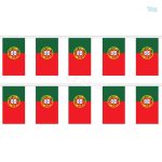 Guirlande drapeau Portugal décorative pour événements festifs