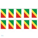Guirlande drapeau République du Congo colorée et festive