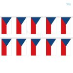 Guirlande drapeau de la République Tchèque pour décoration festive
