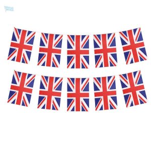 Guirlande drapeau Royaume-Uni décorative pour événements