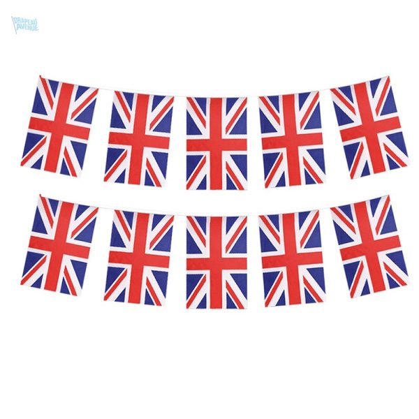 Guirlande drapeau Royaume-Uni décorative pour événements